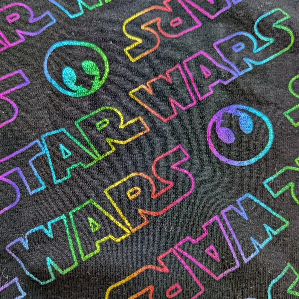 GAP Rainbow Star Wars print Pajamas PJs size 6